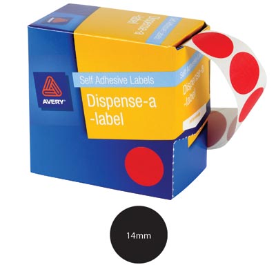 Black Dispenser Dot Stickers, 937242